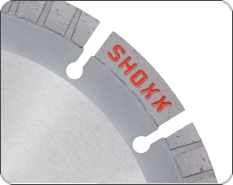SHOXX Diamantsegmente von Samedia werden in einem weltweit einzigartigen Herstellungsverfahren gefertigt. SHOXX-Trennscheiben heben sich in Punkto Schnittgeschwindigkeit, Standzeit und Universalität von herkömmlichen Trennscheiben deutlich ab. Sie eignen sich aufgrund ihrer Eigenschaften insbesondere für den intensiven Dauereinsatz.