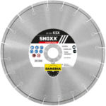 Samedia Diamanttrennscheibe KSX Shoxx für Nassschnitt - die beste Diamanttrennscheibe für harte Fliesen und Feinsteinzeug mit 20mm Stärke. Saubere Schnittkanten und extrem leise!